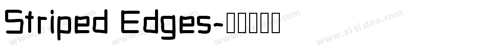 Striped Edges字体转换